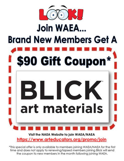 90$ Blick coupon for new WAEA members